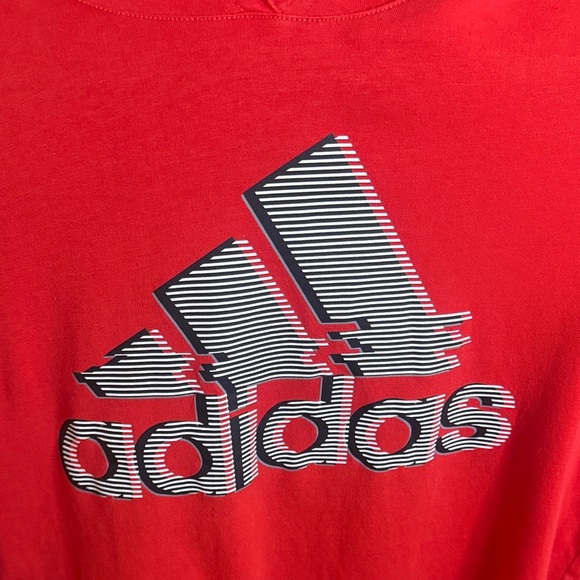 adidas Red Hoodie with Logo - Picture 4 of 5